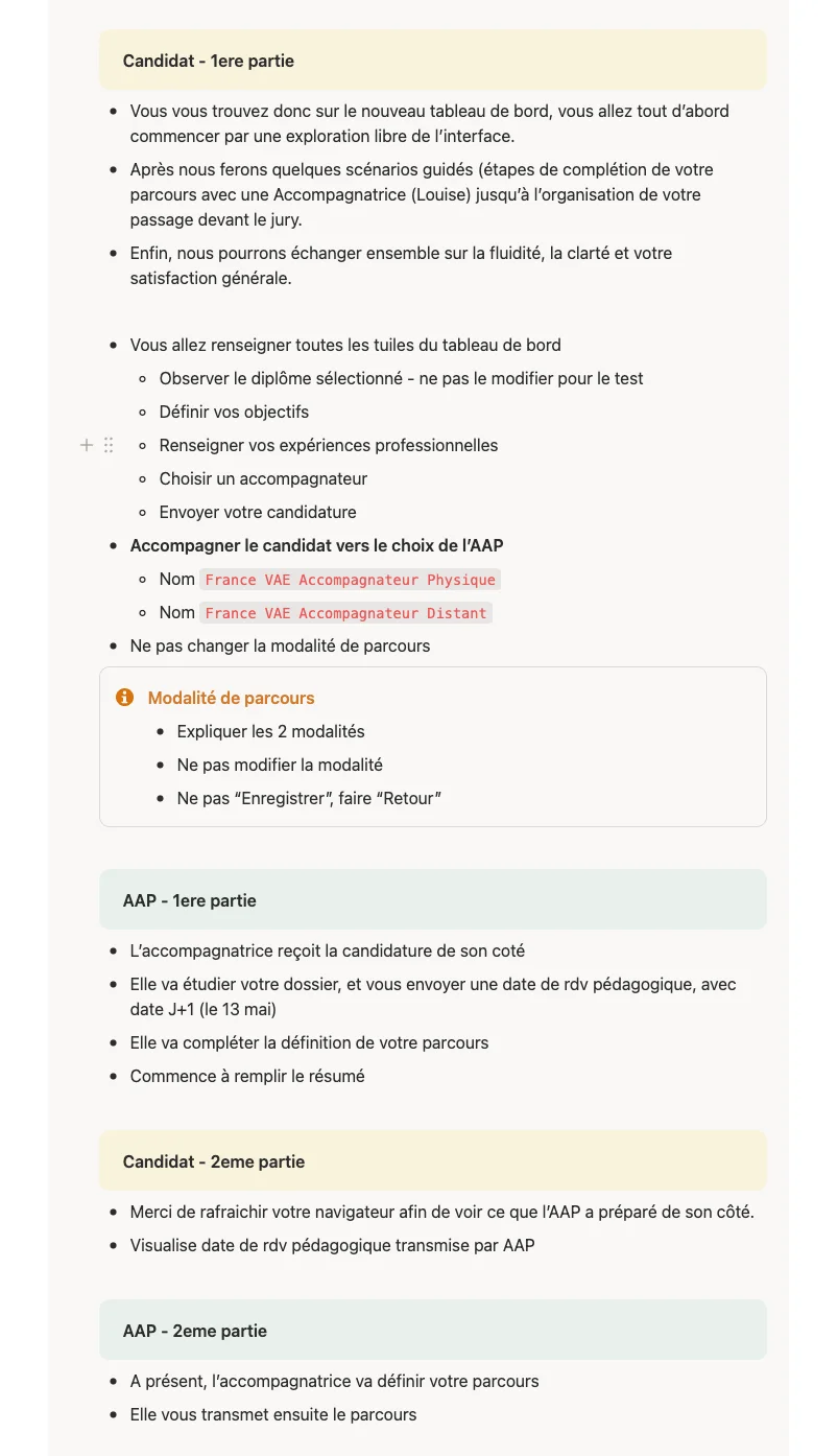 Moderated Interview Script - Test Protocol